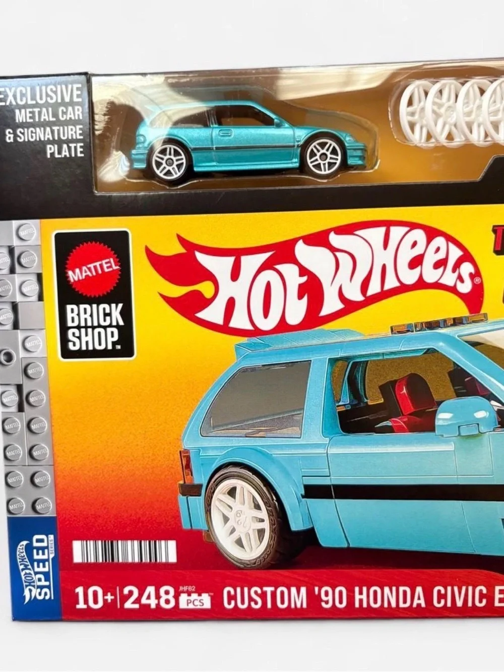 The Hot Ones Custom '90 Honda Civic EF Toy Car - Blue